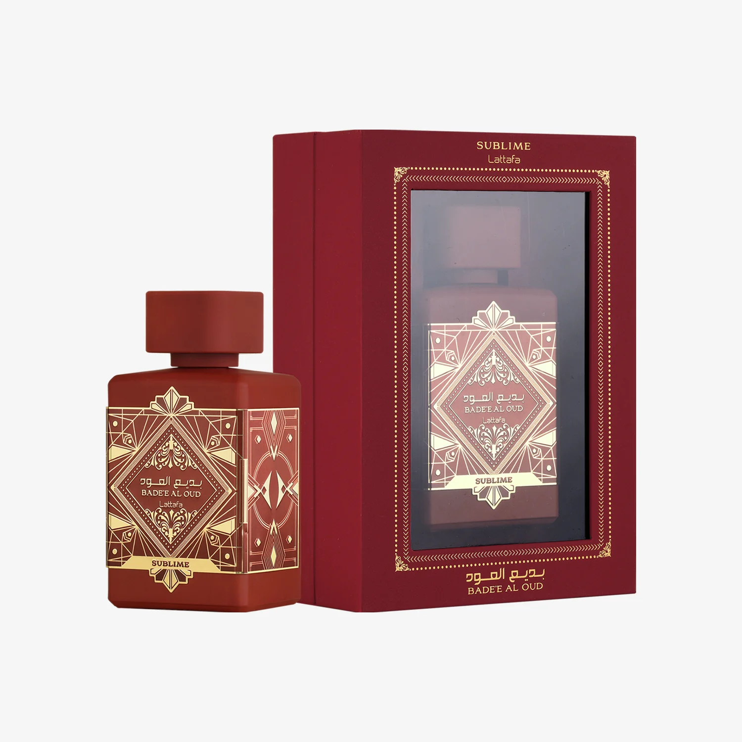 Frasco de Badee Al Oud Sublime EDP de Lattafa